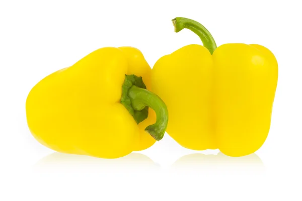 Two yellow peppers — Stock Photo, Image