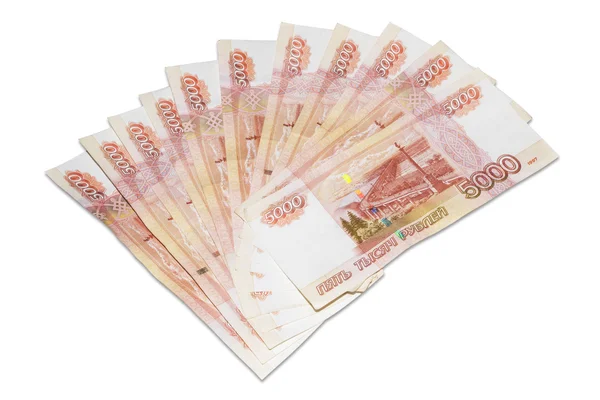 Denominaciones de cinco mil rublos —  Fotos de Stock
