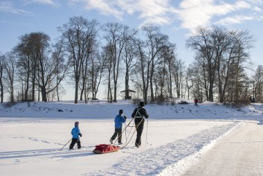 insanlar donmuş koy