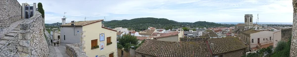 Panorama view from the castle in Calafell — Stock Photo, Image