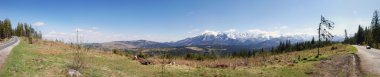 Slovak Tatra Dağları'nın görünümü