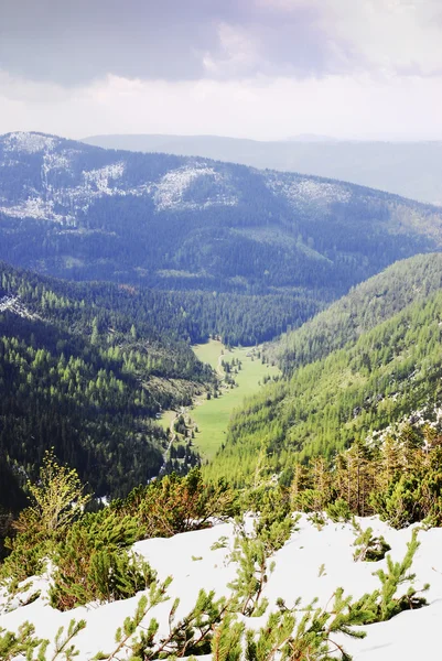 Discesa dall'alto e ostelli Murowaniec — Foto Stock