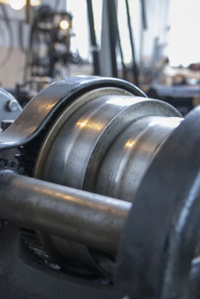 Various sizes of rolling mill rolls for metal — Stock Photo, Image