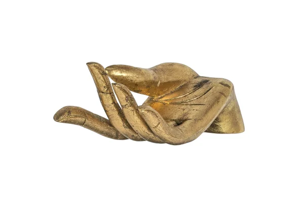 Golden  hand isolated — Stock Photo, Image