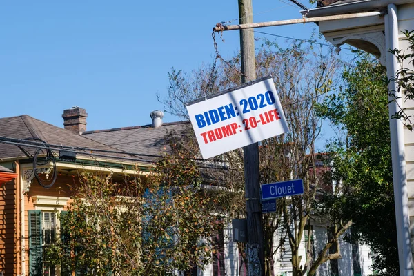 New Orleans Noiembrie 2020 Trump Semnează Cartierul Bywater După Alegerile — Fotografie, imagine de stoc