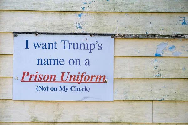 New Orleans Septembre 2020 Panneau Trump Sur Côté Maison Dans — Photo