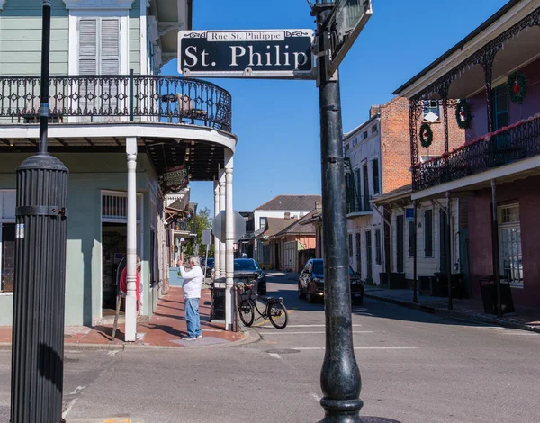 New Orleans Enero 2021 Histórico Mercado Matassa Calle Philip Firman — Foto de Stock