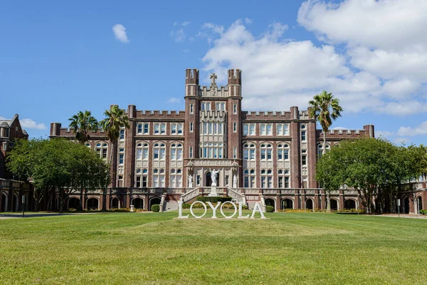 New Orleans Usa May 2020 Loyola University Administration Building Sign — 스톡 사진