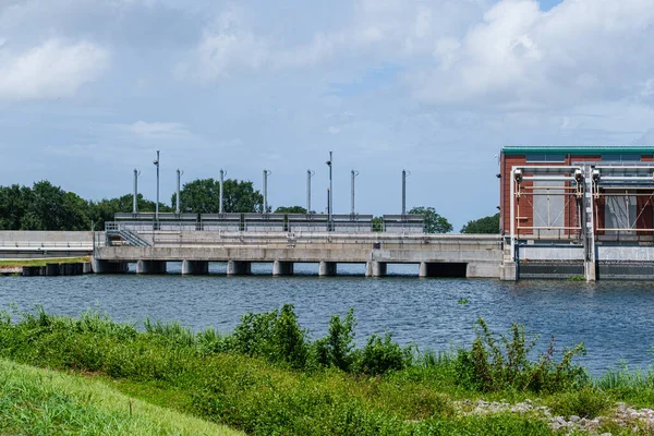 New Orleans Usa August 2020 London Avenue Canal Floodgates Alongside — Stock Photo, Image