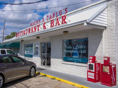 CHALMETTE, LA, ABD - 28 Ekim 2014: Rocky and Carlo 's Restoran ve Bar