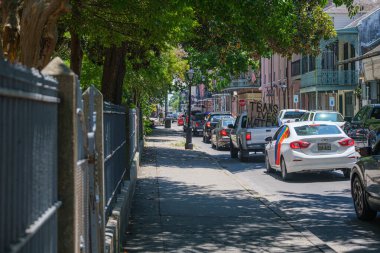 NEW ORLEANS, LA - 13 Haziran 2020: Trans Lives Matter Parade on St. Philip Street, French Quarter