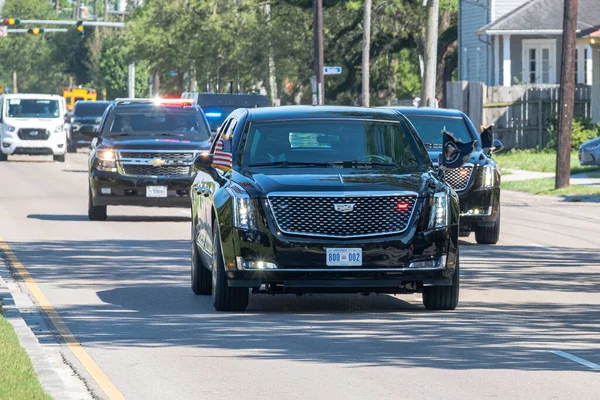 New Orleans Abd Mayıs 2021 Başkan Joe Biden Limuzini Kanalizasyon — Stok fotoğraf