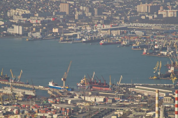 Marin Station Novorossiysk Januari — Stockfoto