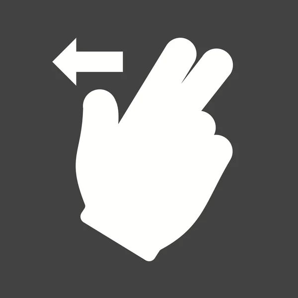 Dva prsty levé — Stockový vektor
