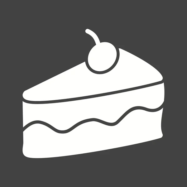 Ein Stück Kuchen — Stockvektor