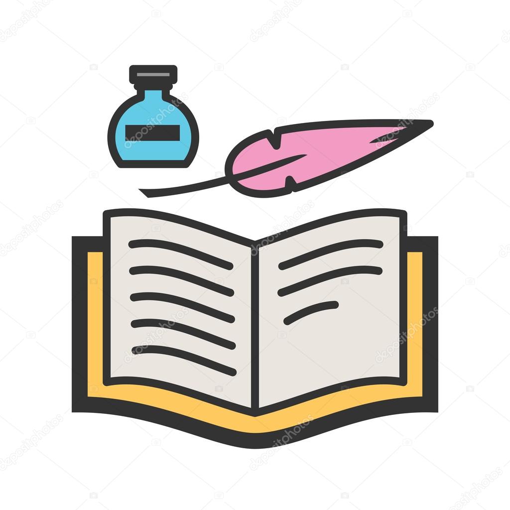 Quill and Book icon
