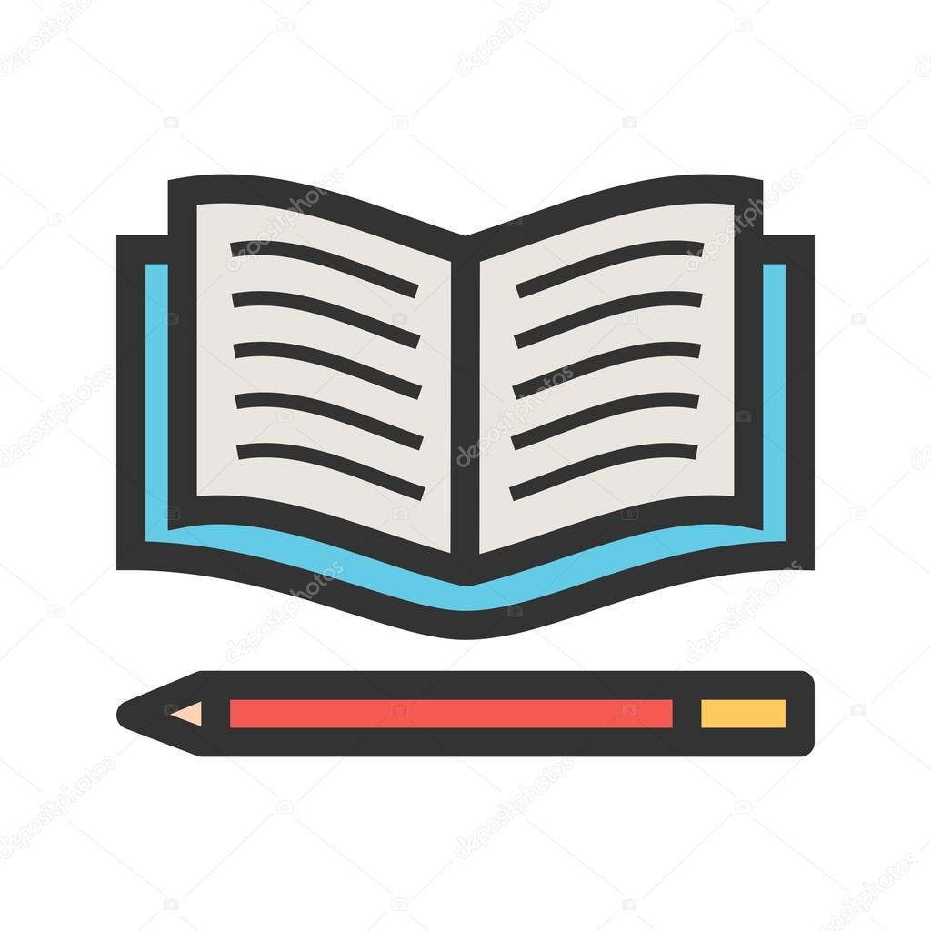 Pencil and Book icon