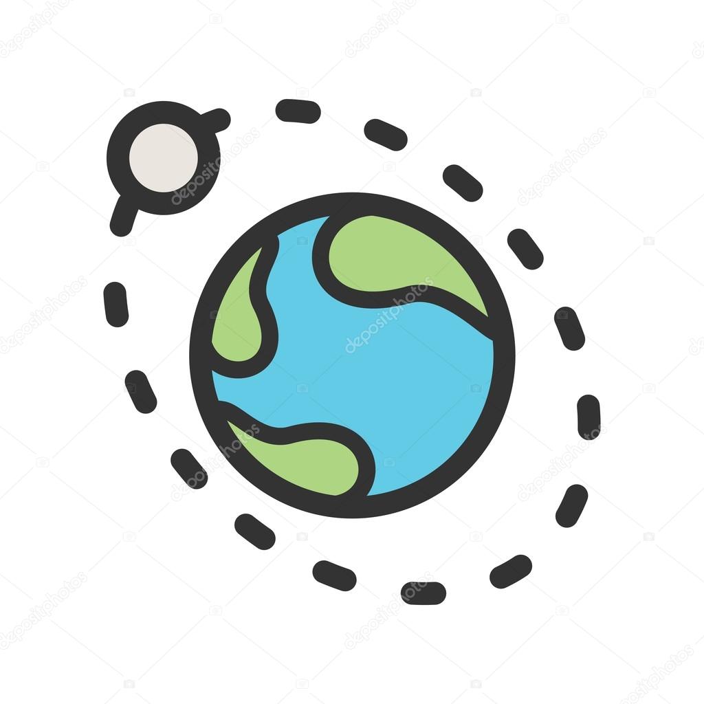 Moons Orbiitting Earth icon