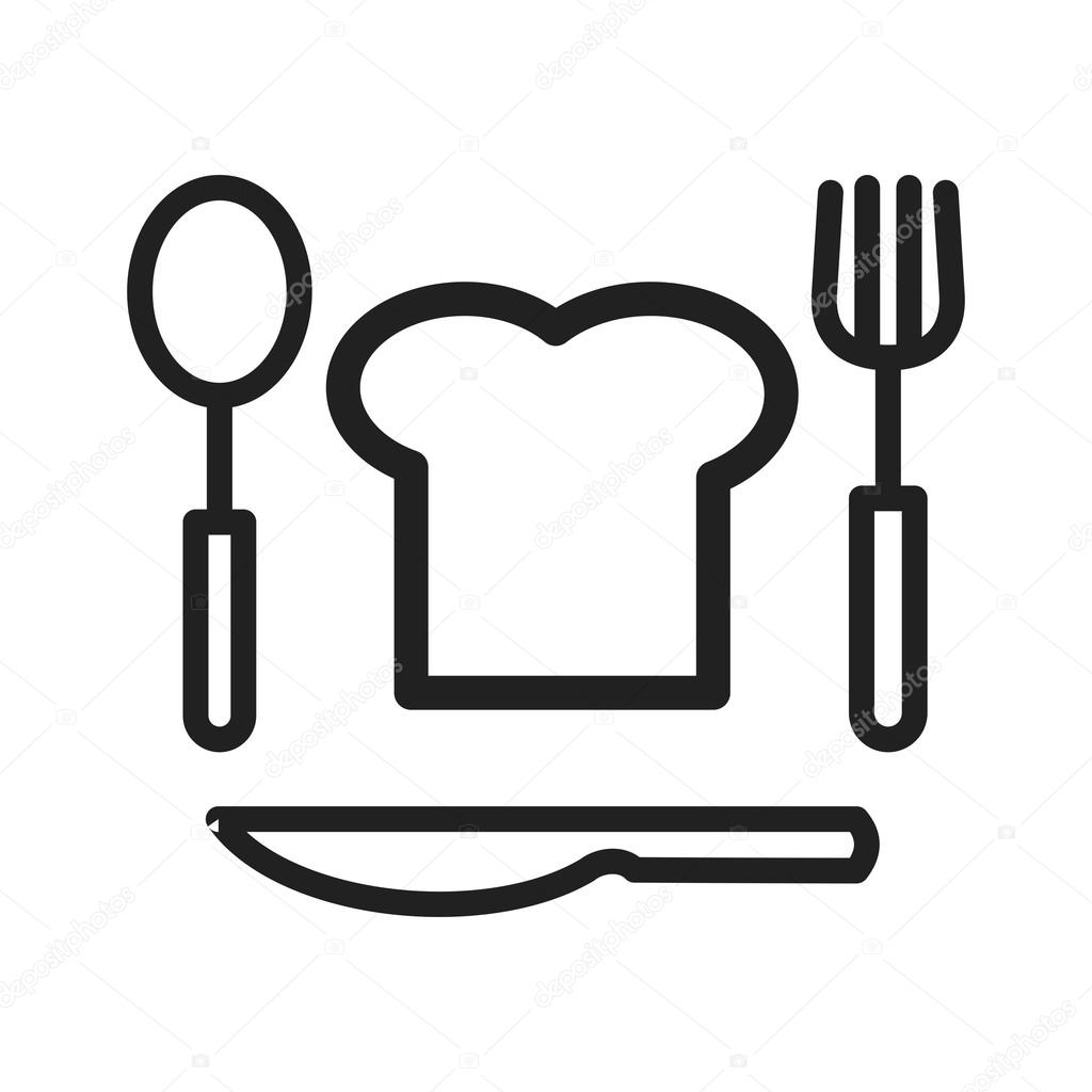 Chef Hat and Cutlery icon