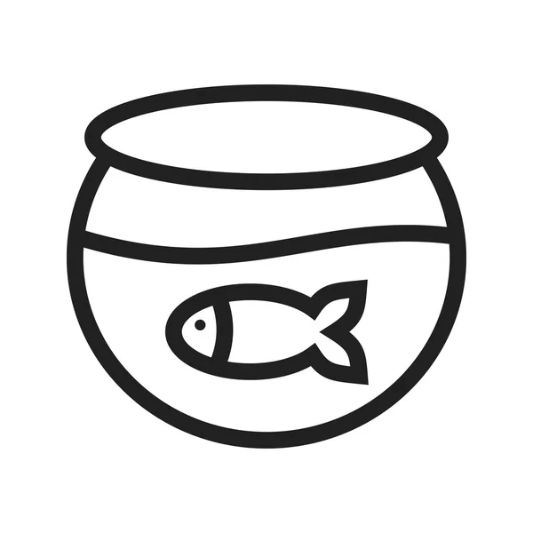 Fisk i Tank-ikonen — Stock vektor