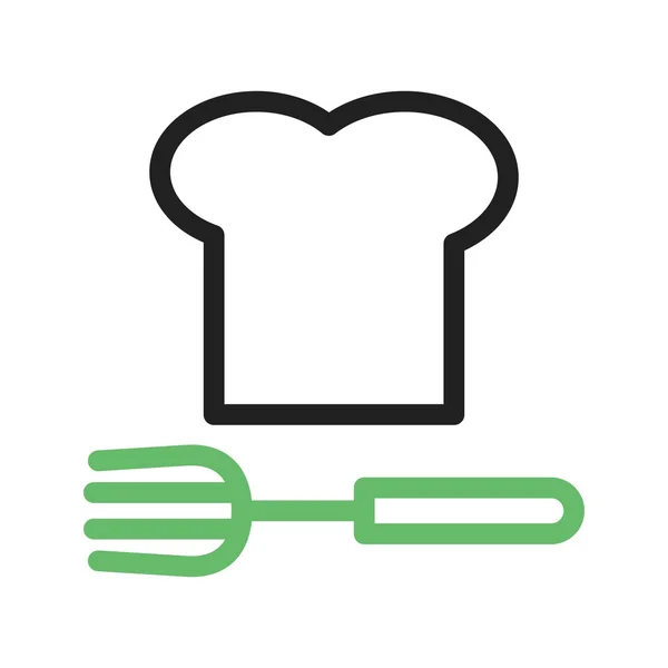 Chef Hat and Fork — Stock Vector