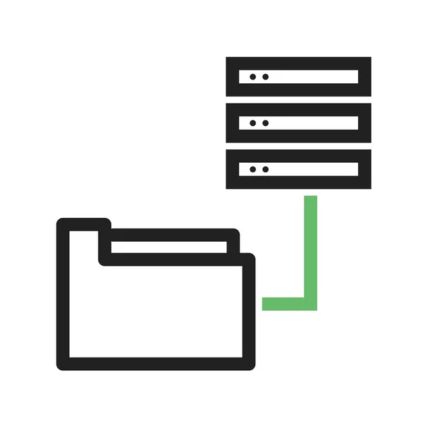 Accès aux données à partir des dossiers — Image vectorielle