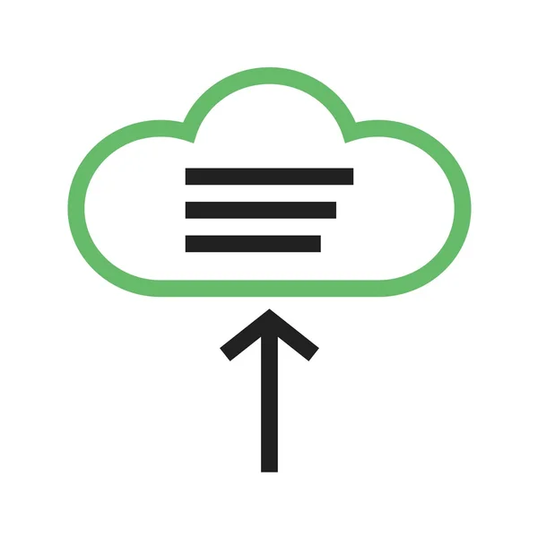 Upload all data on Cloud — Stockvector