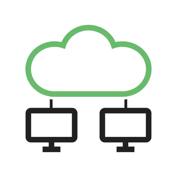 Cloud and Connected Computers — Stockvector