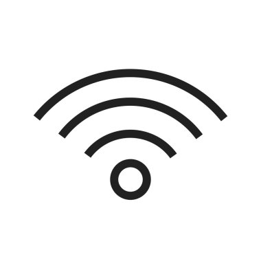 Wi-Fi, kablosuz, sinyaller, bağlantı simgesi. İletişim, bağlantı ve teknoloji için de kullanılabilir. Web uygulamaları, mobil uygulamalar ve yazdırma ortamları için elverişli.