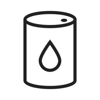 Fıçı, yağ, teneke kutu resmi. Ulaşım, ulaşım ve seyahat için de kullanılabilir. Mobil uygulamalar, web uygulamaları ve yazdırma ortamları için elverişli.