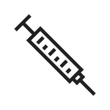 Şırınga, iğne, iğne ikonu görüntüsü. Sağlık ve sağlık hizmetleri için de kullanılabilir. Mobil uygulamalar, web uygulamaları ve yazdırma ortamları için elverişli.
