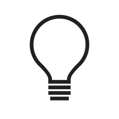 Ampul, ışık, enerji tasarrufu simgesi görüntüsü. Enerji ve teknoloji için de kullanılabilir. Web uygulamaları, mobil uygulamalar ve yazdırma ortamları için elverişli.