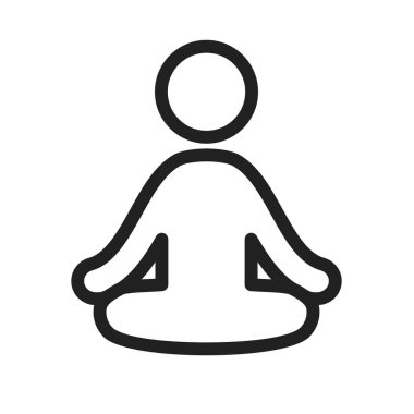 Yoga, aerobik, egzersiz, spor ikonu imajı. Fitness ve eğlence için de kullanılabilir. Web uygulamaları, mobil uygulamalar ve yazdırma ortamları için elverişli.