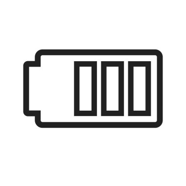 Güç, enerji, tam ikon görüntüsü. Ayrıca mobil uygulamalar, telefon sekmesi çubuğu ve ayarlar için de kullanılabilir. Web uygulamalarında, mobil uygulamalarda ve yazdırma ortamlarında kullanılabilir