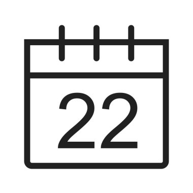 Plan, tarih, düzenleyici simgesi resmi. Ayrıca mobil uygulamalar, telefon sekmesi çubuğu ve ayarlar için de kullanılabilir. Web uygulamalarında, mobil uygulamalarda ve yazdırma ortamlarında kullanılabilir