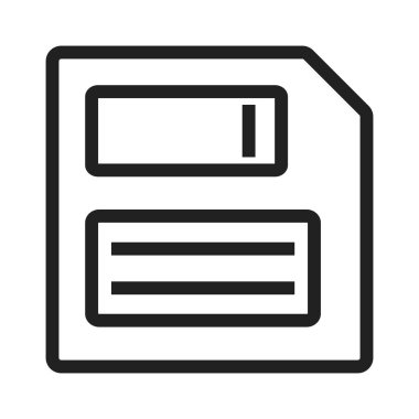 Kaydet, bellek, bilgisayar simgesi resmi. Bilgisayar donanımı, bilgisayar ağı ve bağlantı için de kullanılabilir. Web uygulamalarında, mobil uygulamalarda ve yazdırma ortamlarında kullanılabilir.