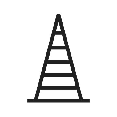 Koni, trafik, inşaat ikonu görüntüsü. Ulaşım, ulaşım ve seyahat için de kullanılabilir. Mobil uygulamalar, web uygulamaları ve yazdırma ortamları için elverişli.