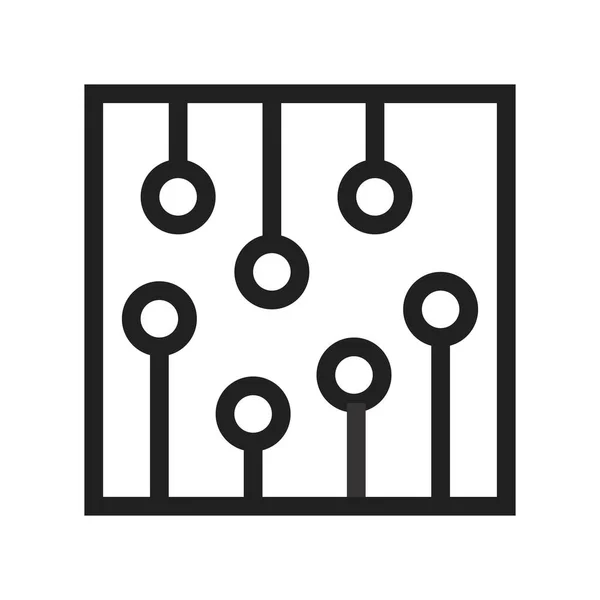 Circuit Image Icône Processeur Peut Également Être Utilisé Pour Ordinateur — Image vectorielle