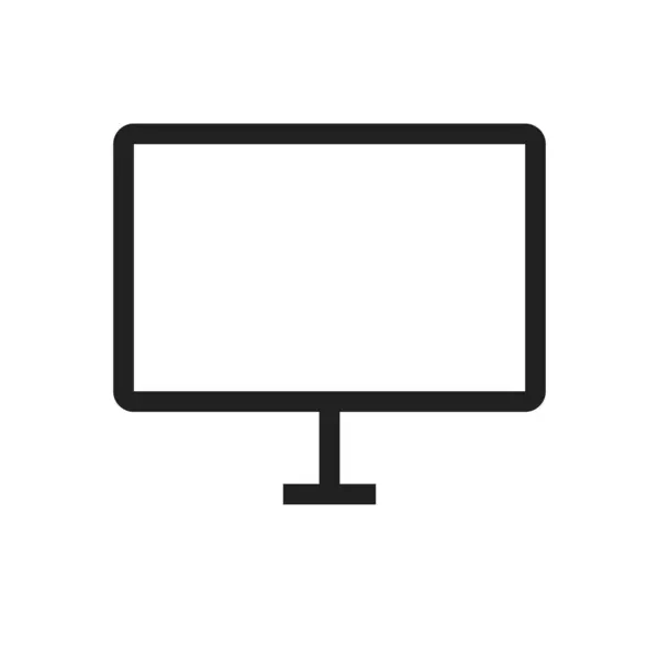 Icd Monitor Ikona Lze Použít Pro Počítače Hardware Vhodné Pro — Stockový vektor