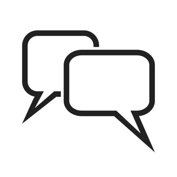 Message Chat Bulles Image Icône Texte Peut Également Être Utilisé — Image vectorielle