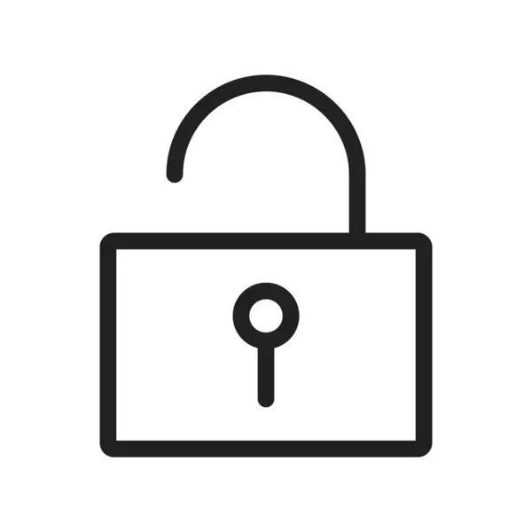 Desbloquear Abrir Imagen Icono Seguridad También Puede Utilizar Para Teléfono — Vector de stock