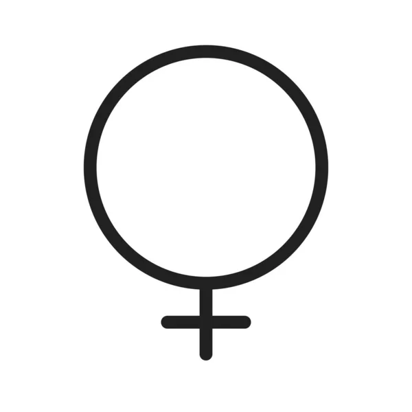 Vrouwelijk Vrouwelijk Teken Vrouw Pictogram Afbeelding Kan Ook Worden Gebruikt — Stockvector
