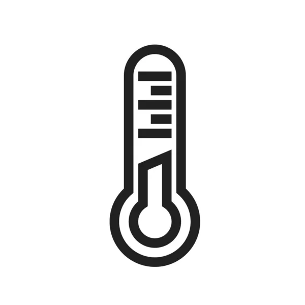 Termometer Mätning Temperatur Ikon Bild Kan Även Användas För Energi — Stock vektor