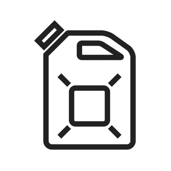 柴油罐 燃油图标图像 也可用于能源和技术 适用于网络应用 移动应用及印刷媒体 — 图库矢量图片