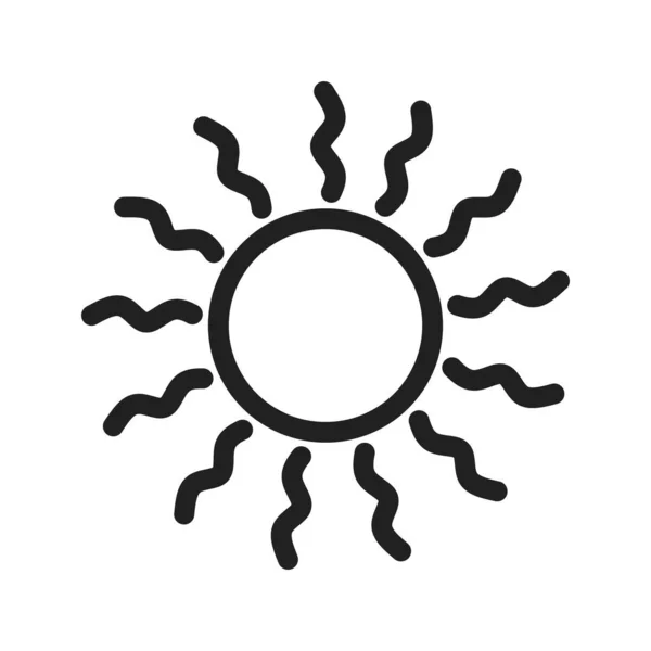 Sol Solar Imagen Icono Verano También Puede Utilizar Para Energía — Vector de stock