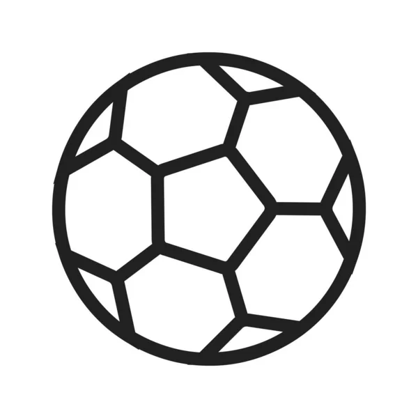 Fútbol Pelota Fútbol Imagen Icono Los Deportes También Puede Utilizar — Vector de stock