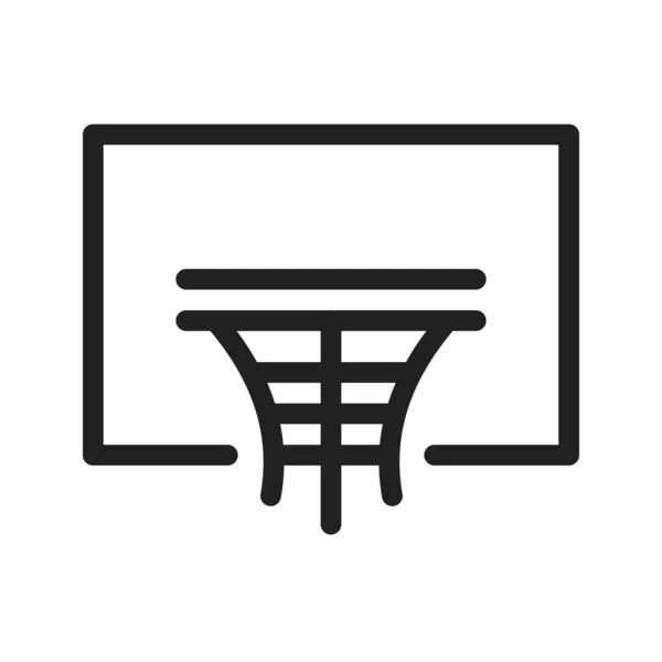 Bal Basketbal Hoepel Wedstrijd Sport Pictogram Afbeelding Kan Ook Gebruikt — Stockvector