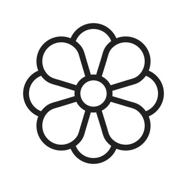 Çiçek, gül, kutlama ikonu imajı. Ayrıca Noel, kutlamalar, gözlemler ve tatiller için de kullanılabilir. Web uygulamalarında, mobil uygulamalarda ve yazdırma ortamlarında kullanılabilir.