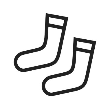 Çorap, kış, Noel ikonu imajı. Ayrıca Noel, kutlamalar, gözlemler ve tatiller için de kullanılabilir. Web uygulamalarında, mobil uygulamalarda ve yazdırma ortamlarında kullanılabilir.