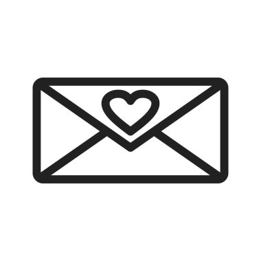 Zarf, kart, harf simgesi resmi. Ayrıca sevgililer günü, gözlemler ve tatiller için de kullanılabilir. Mobil uygulamalar, web uygulamaları ve yazdırma ortamları için elverişli.